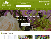 Tablet Screenshot of floral-studio.co.uk
